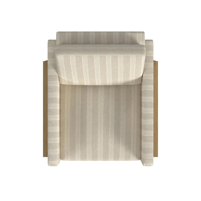 Fauteuil d'appoint moderne à cadre en bois