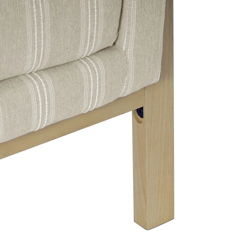 Fauteuil d'appoint moderne à cadre en bois