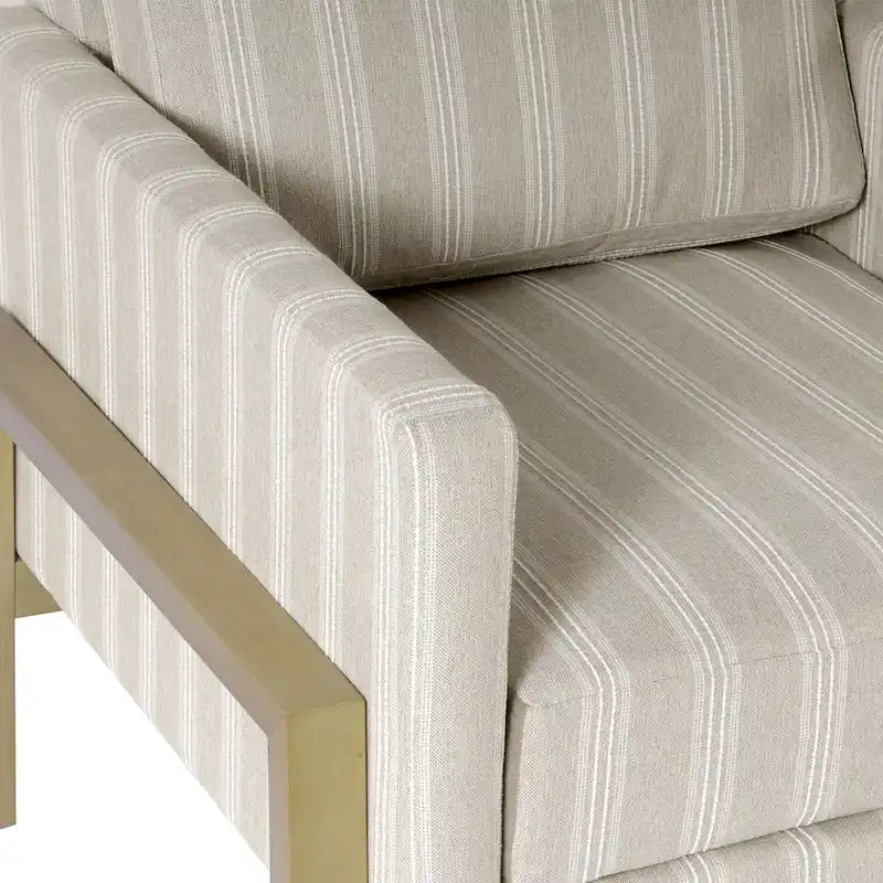 Fauteuil d'appoint moderne à cadre en bois