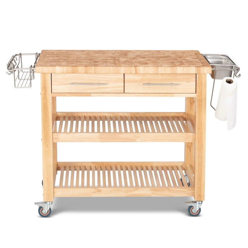 Chris & Chris Pro Chef Work Station tout bois naturel