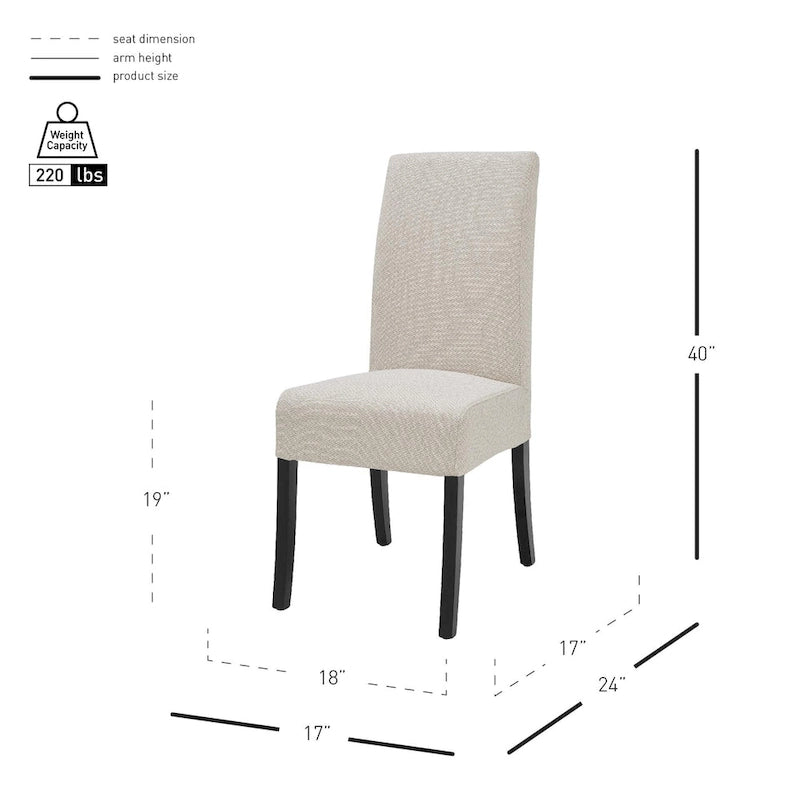 Chaise en tissu Valencia (Lot de 2)