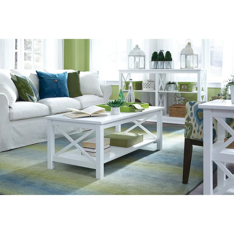 Table basse Hampton en bois massif