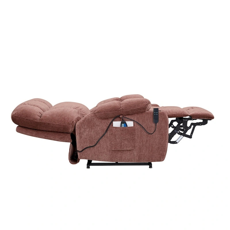 Fauteuil inclinable releveur électrique pour personnes âgées avec fonction de massage chauffant