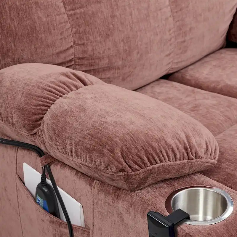 Fauteuil inclinable releveur électrique pour personnes âgées avec fonction de massage chauffant