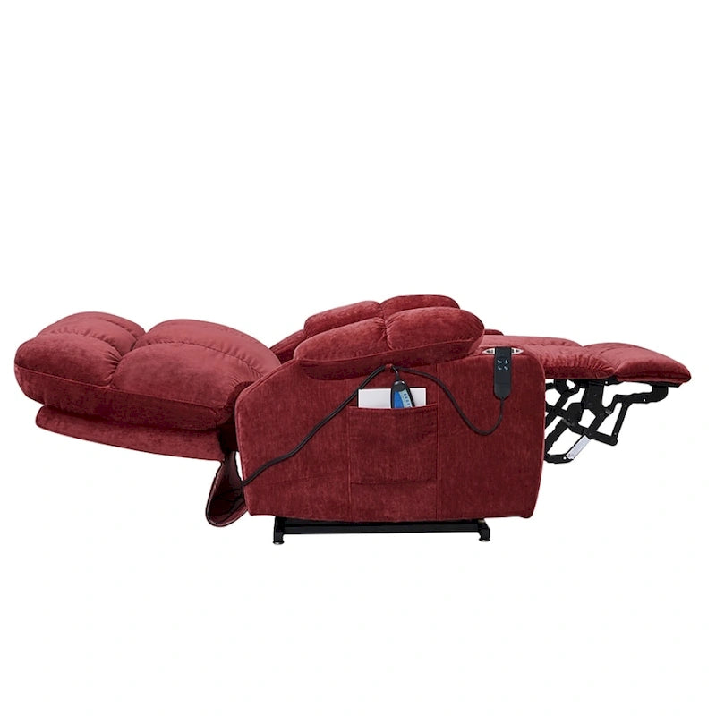 Fauteuil inclinable releveur électrique pour personnes âgées avec fonction de massage chauffant