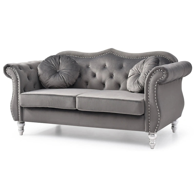 Causeuse en velours Hollywood