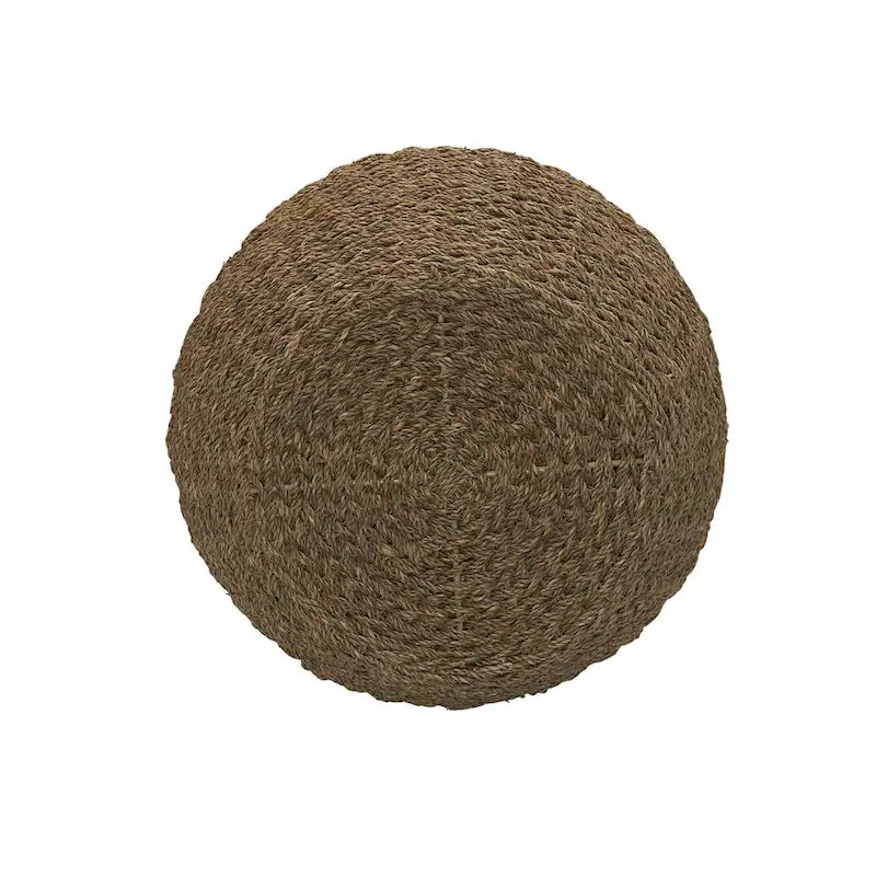 Table d'appoint en osier tissé à la main avec panier de rangement - 17,0 long. x 17,0 larg. x 19,0 haut.