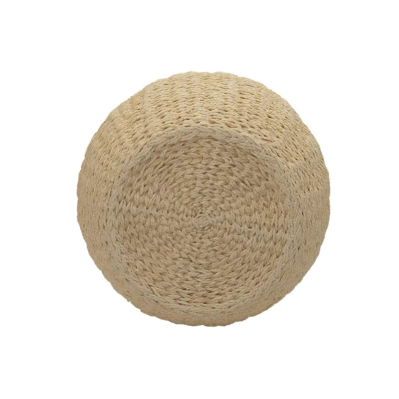 Table d'appoint en osier tissé à la main avec panier de rangement - 17,0 long. x 17,0 larg. x 19,0 haut.