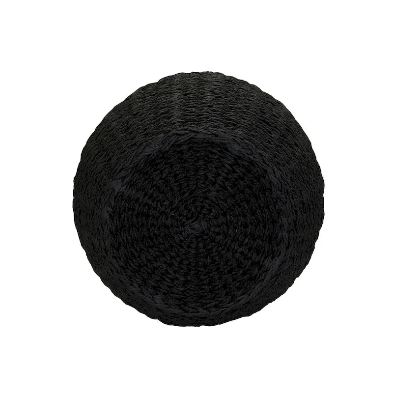 Table d'appoint en osier tissé à la main avec panier de rangement - 17,0 long. x 17,0 larg. x 19,0 haut.