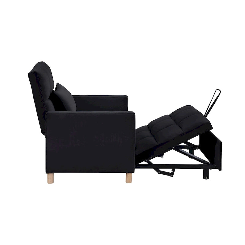 Fauteuil Lit Convertible 3 en 1, Noir