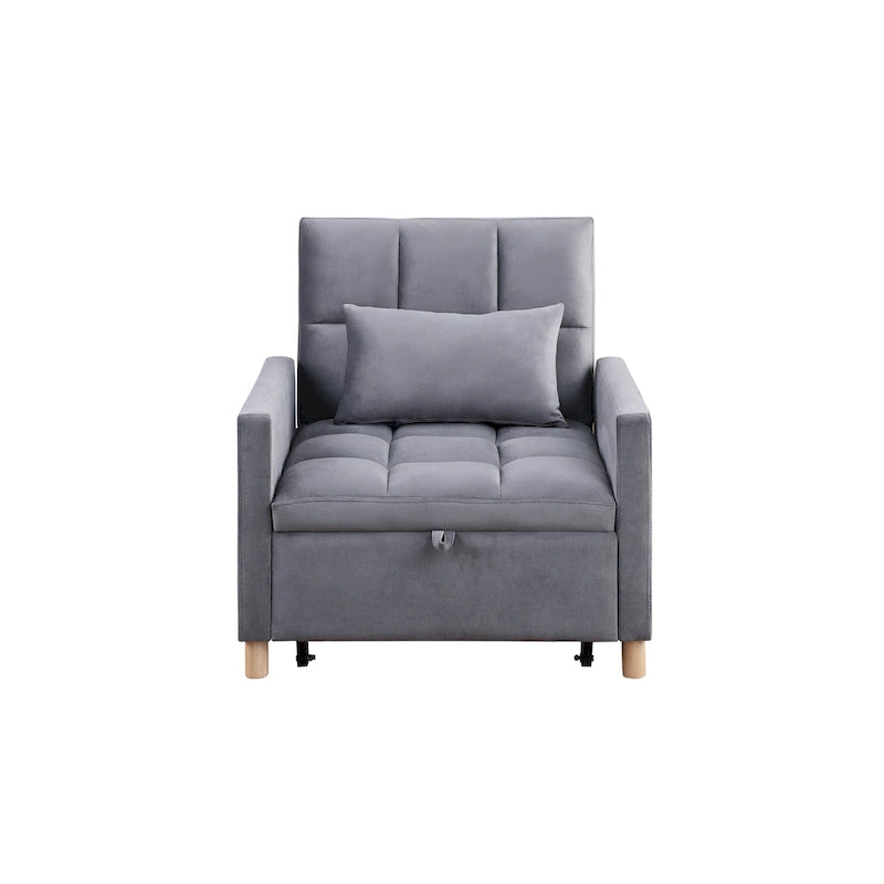 Fauteuil Lit Convertible 3 en 1, Noir