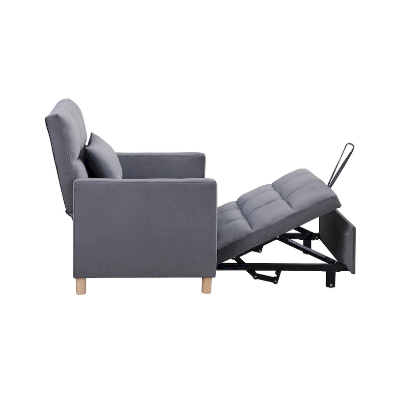 Fauteuil Lit Convertible 3 en 1, Noir