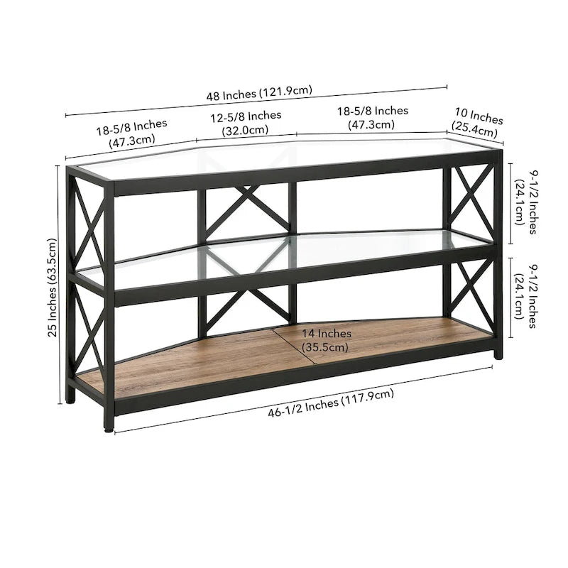 Meuble TV hexagonal Celine