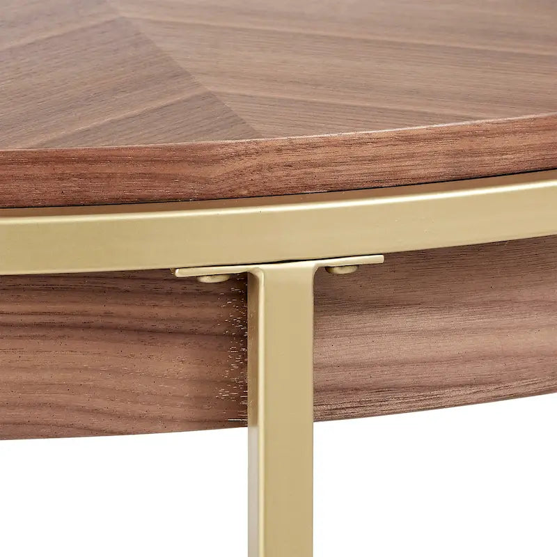 Table ronde Cooke avec piètement en métal de iNSPIRE Q Modern