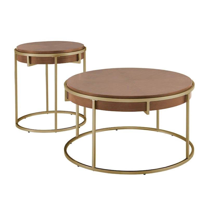 Table ronde Cooke avec piètement en métal de iNSPIRE Q Modern