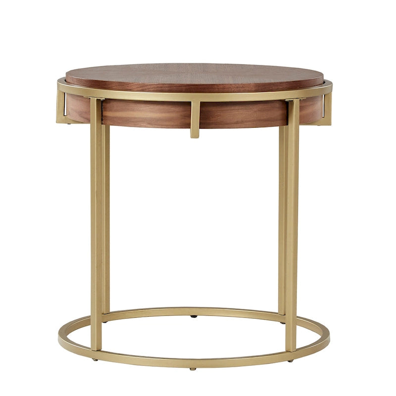 Table ronde Cooke avec piètement en métal de iNSPIRE Q Modern