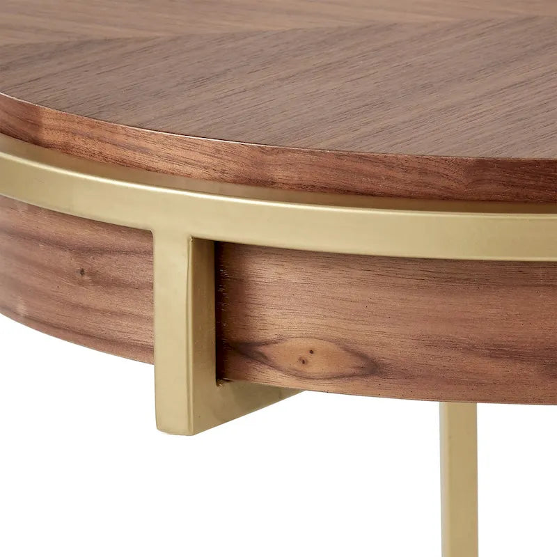 Table ronde Cooke avec piètement en métal de iNSPIRE Q Modern