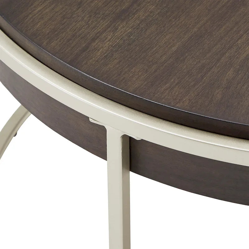 Table ronde Cooke avec piètement en métal de iNSPIRE Q Modern