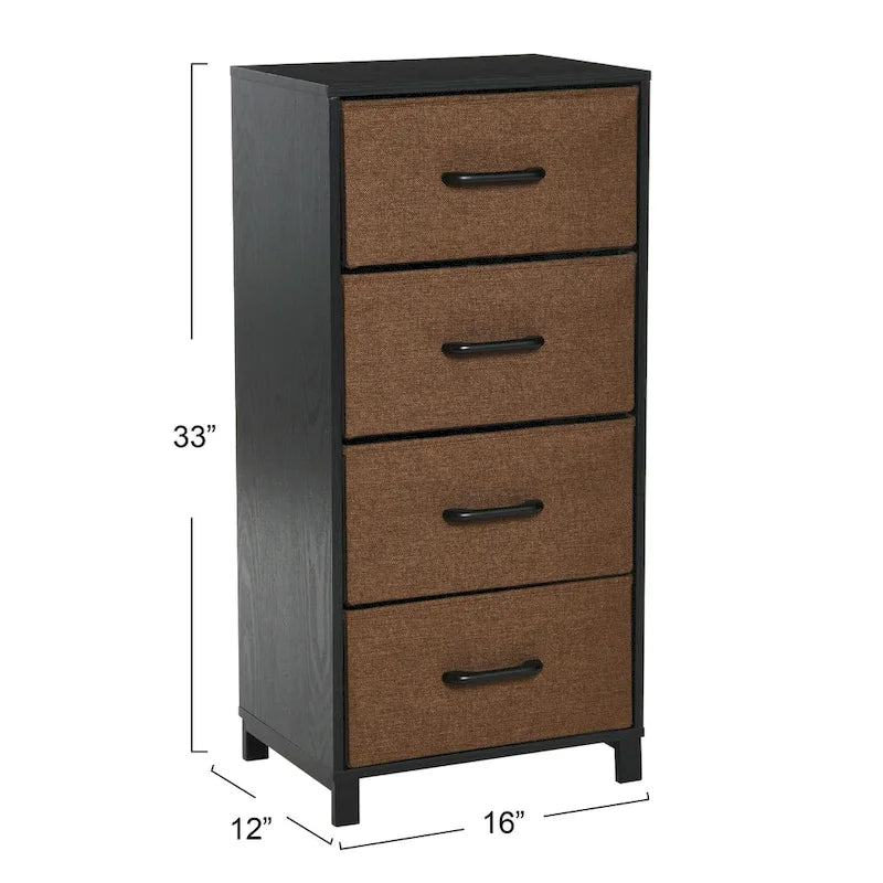 Commode haute avec 4 tiroirs de rangement