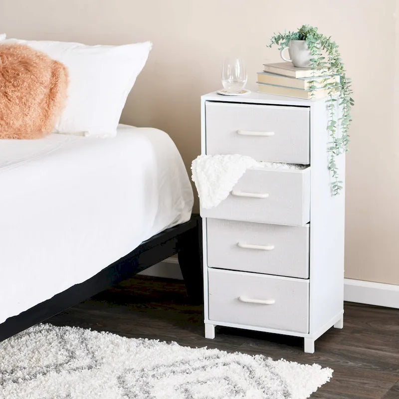 Commode haute avec 4 tiroirs de rangement