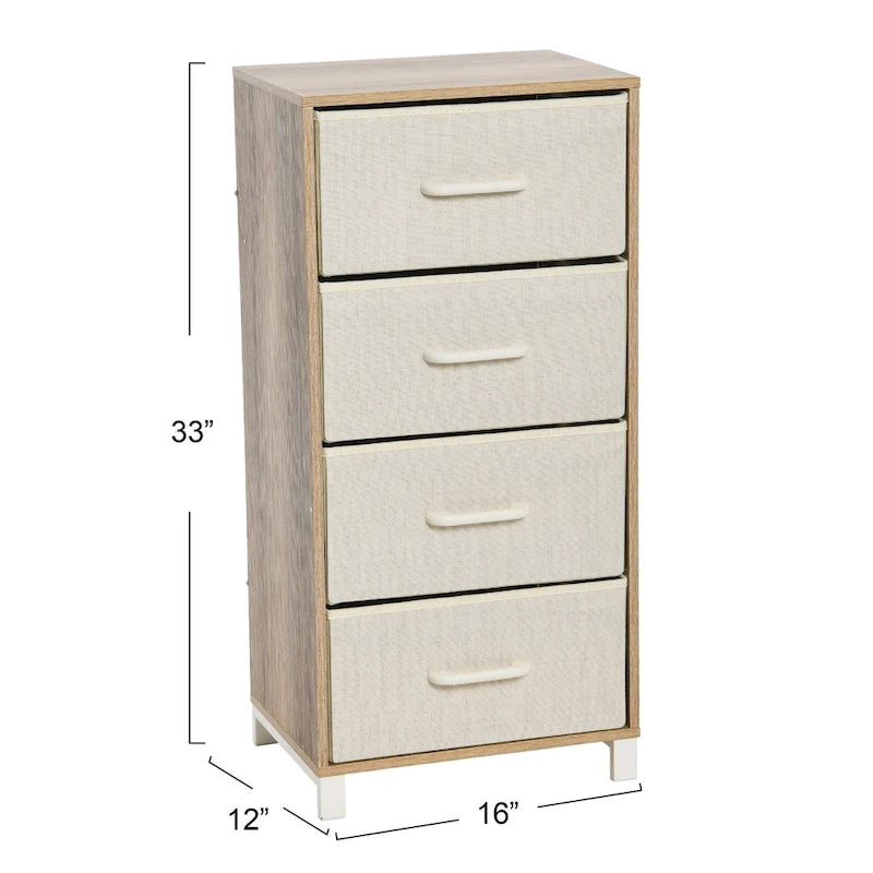 Commode haute avec 4 tiroirs de rangement