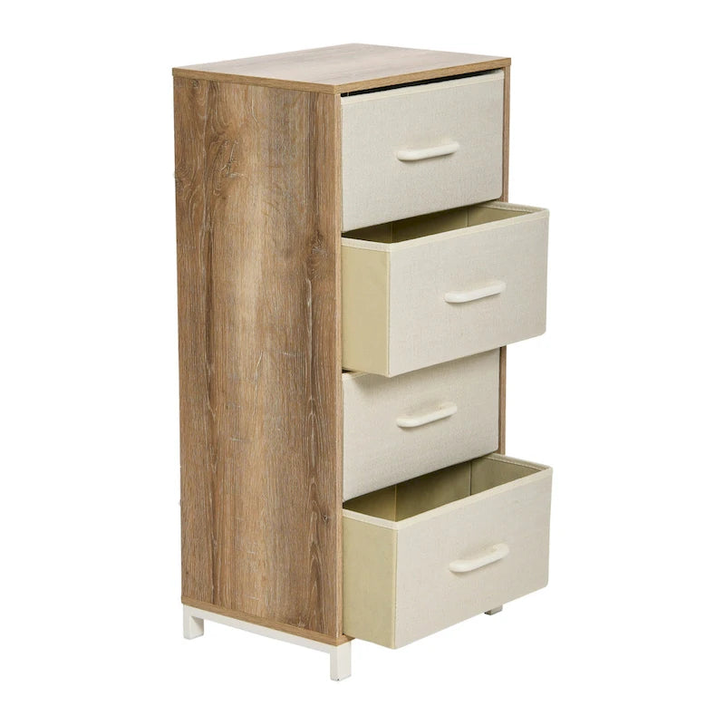 Commode haute avec 4 tiroirs de rangement