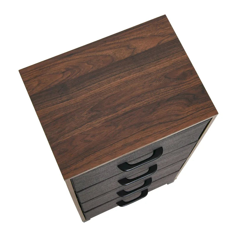 Commode haute avec 4 tiroirs de rangement