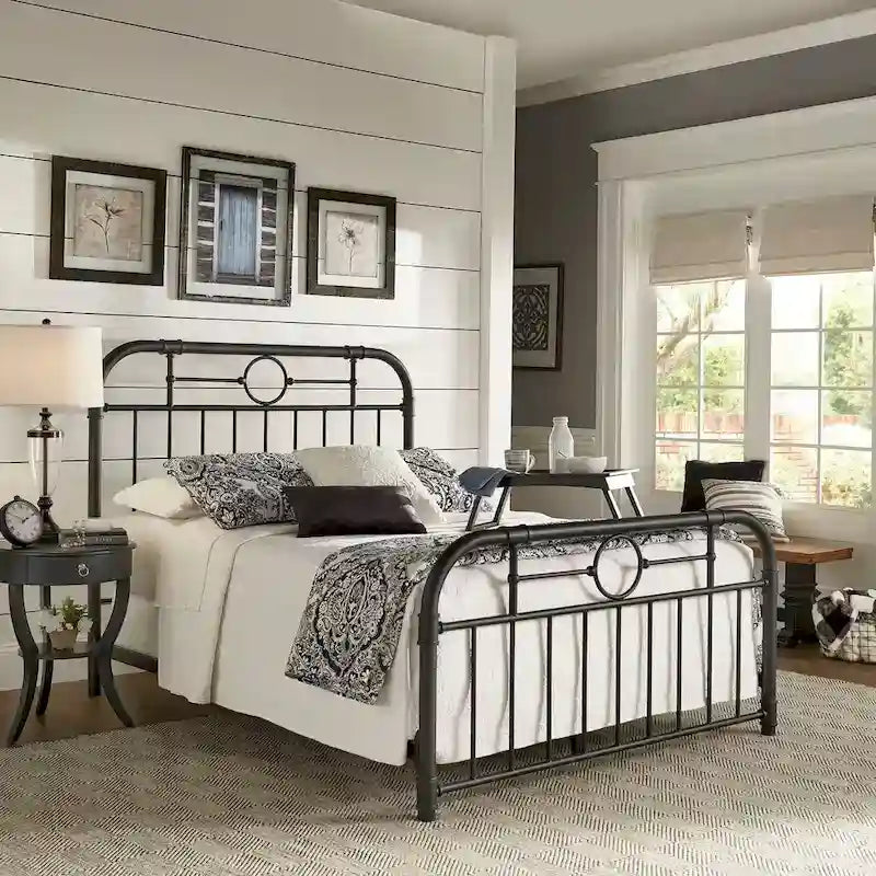 Kendal Black Metal Bed by 
