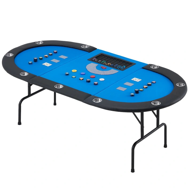 AVAWING Table de poker pour 9 joueurs Casino Loisirs