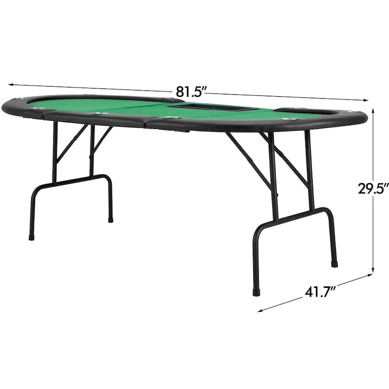 AVAWING Table de poker pour 9 joueurs Casino Loisirs