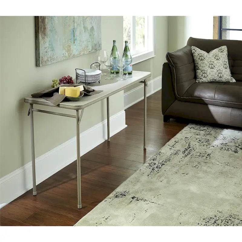 Table pliante Cosco 20 x 48 avec plateau en vinyle
