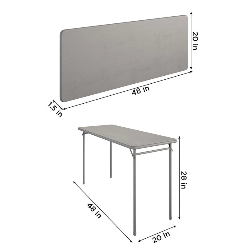 Table pliante Cosco 20 x 48 avec plateau en vinyle