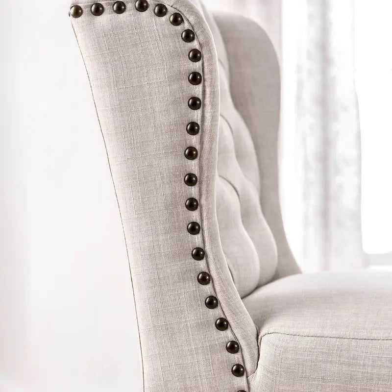 Lot de 2 chaises de salle à manger capitonnées traditionnelles DH LUX de Denhour
