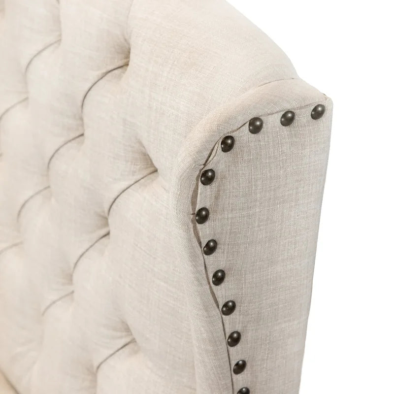 Lot de 2 chaises de salle à manger capitonnées traditionnelles DH LUX de Denhour