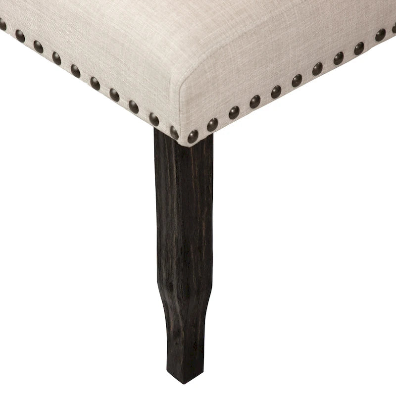 Lot de 2 chaises de salle à manger capitonnées traditionnelles DH LUX de Denhour
