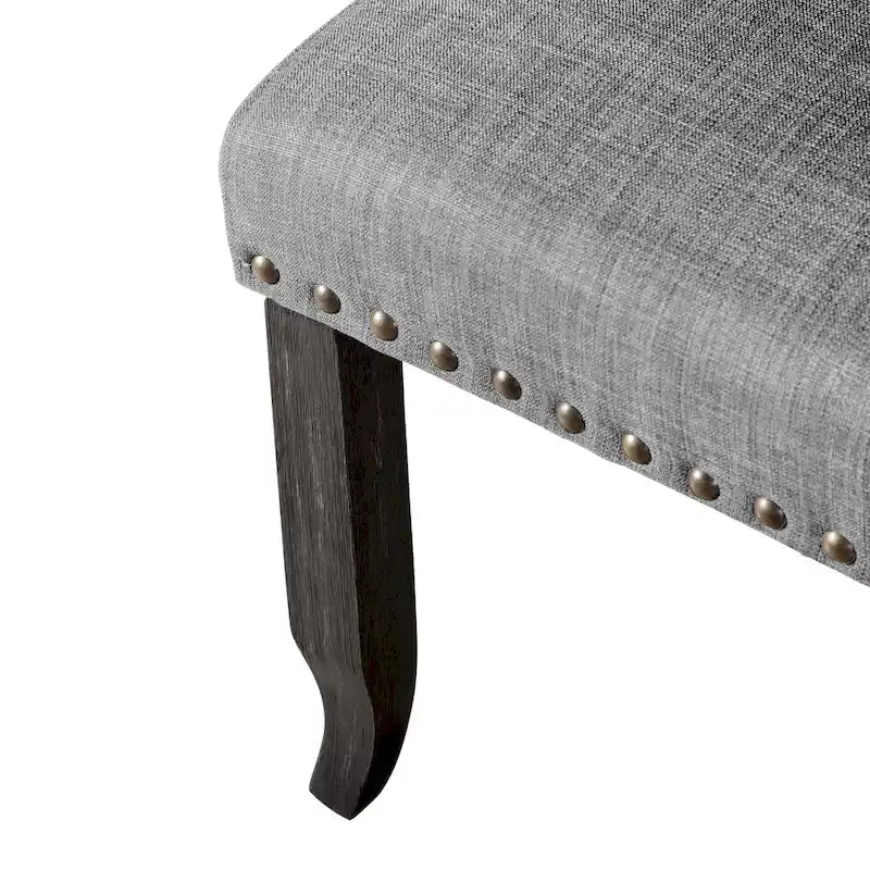 Lot de 2 chaises de salle à manger capitonnées traditionnelles DH LUX de Denhour