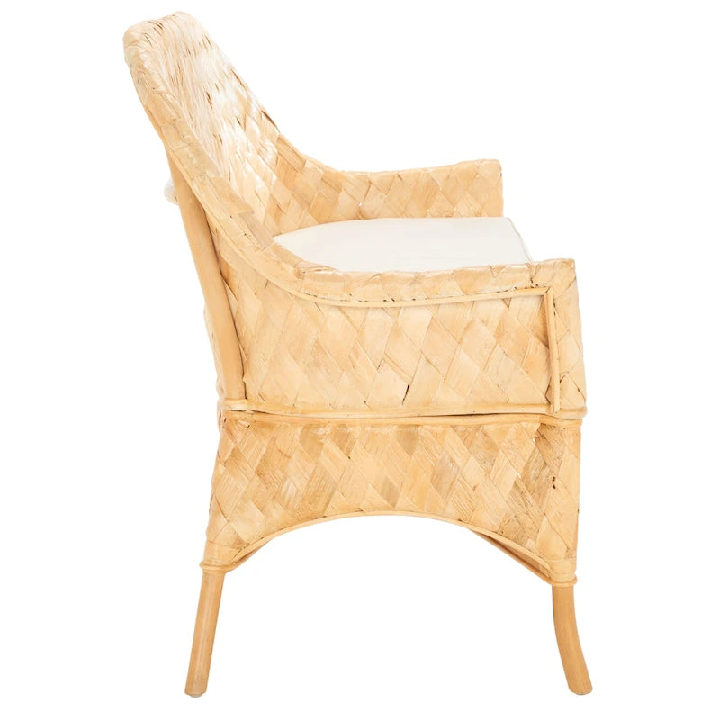 Banc de canapé tissé Safavieh Marfisa – 52 L x 24 P x 33 H – 52Lx24Px33H
