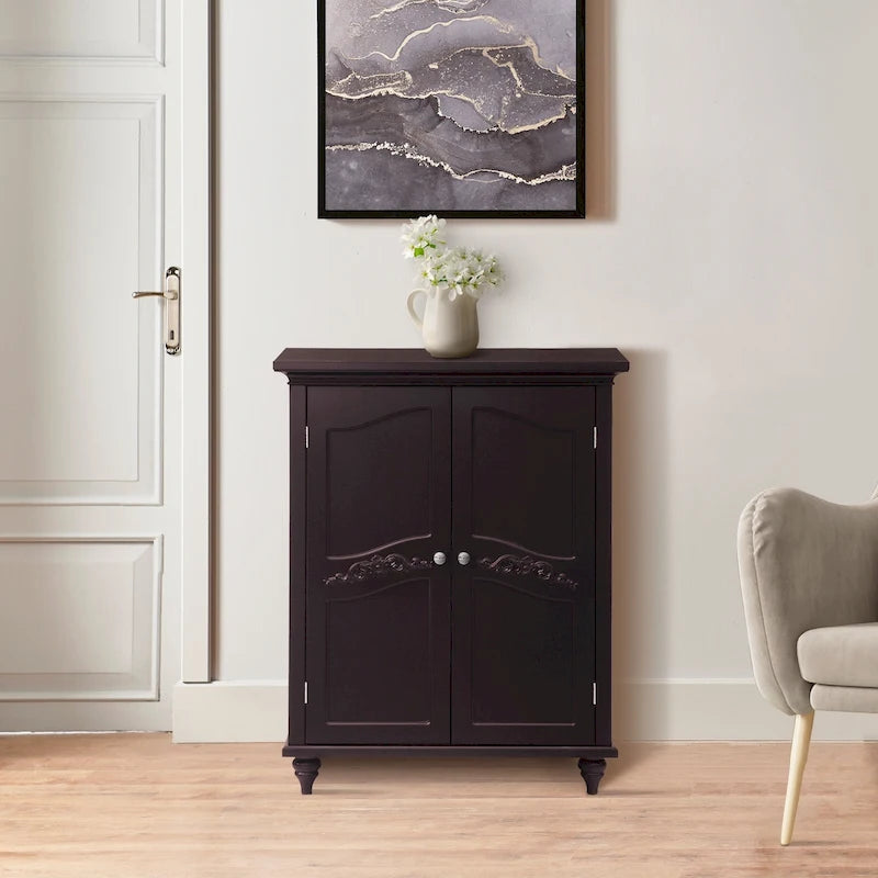 Teamson Home Meuble d'appoint sur pied à deux portes Versailles