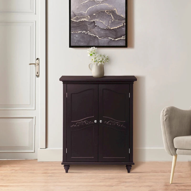 Teamson Home Versailles Two-Door Freestanding Floor Accent Cabinet
