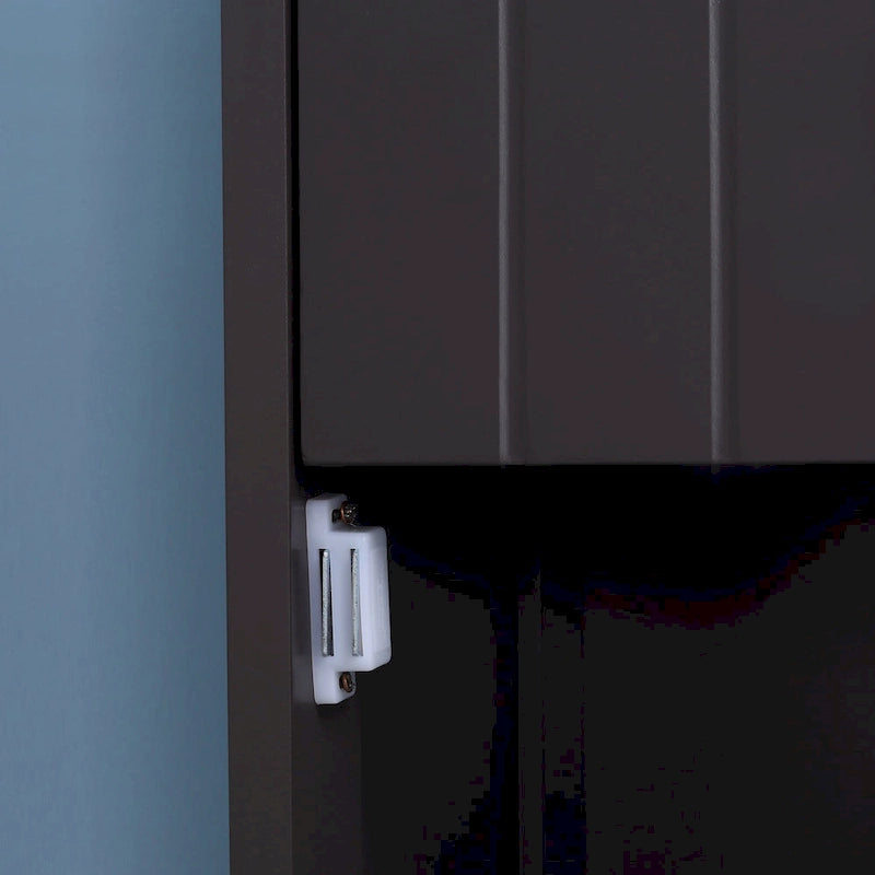 HOMCOM Meuble de Rangement Salle de Bain, Colonne de Rangement sur Pied, Tour de Linge Haute avec 3 Étagères et Tiroir, Marron