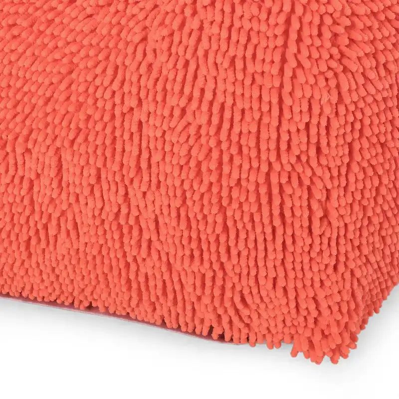Pouf Moloney en chenille microfibre moderne par Christopher Knight Home