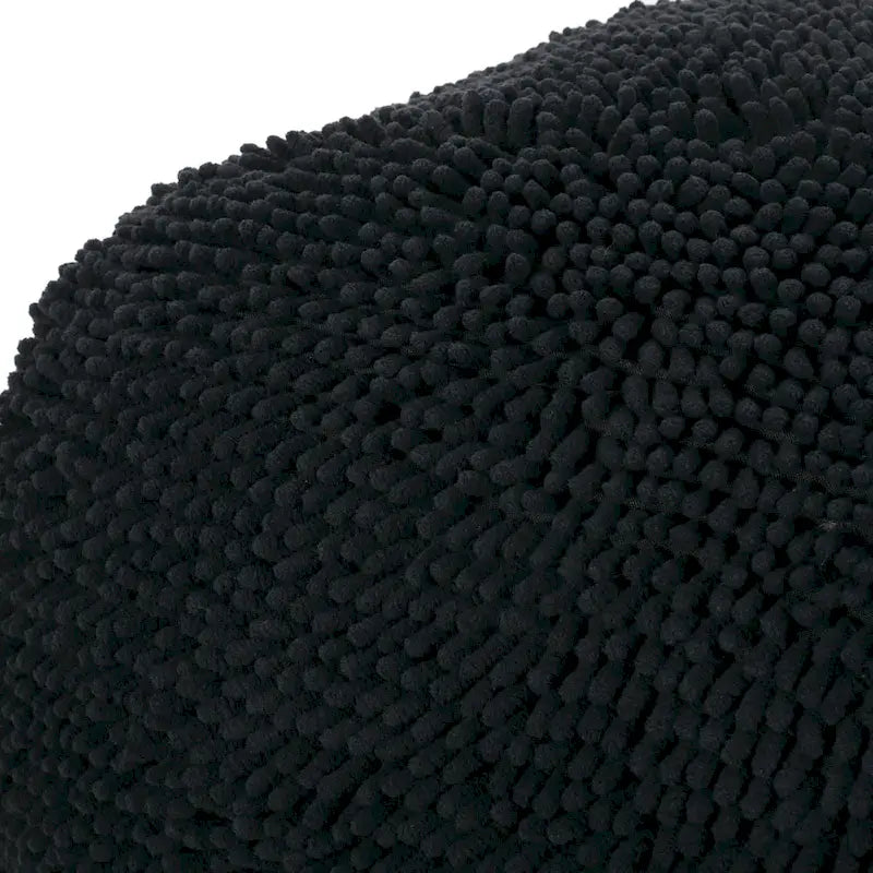 Pouf Moloney en chenille microfibre moderne par Christopher Knight Home