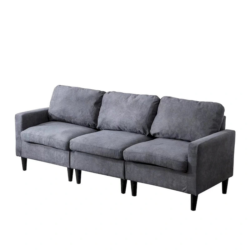 Canapé d'angle modulable à faire soi-même avec pouf