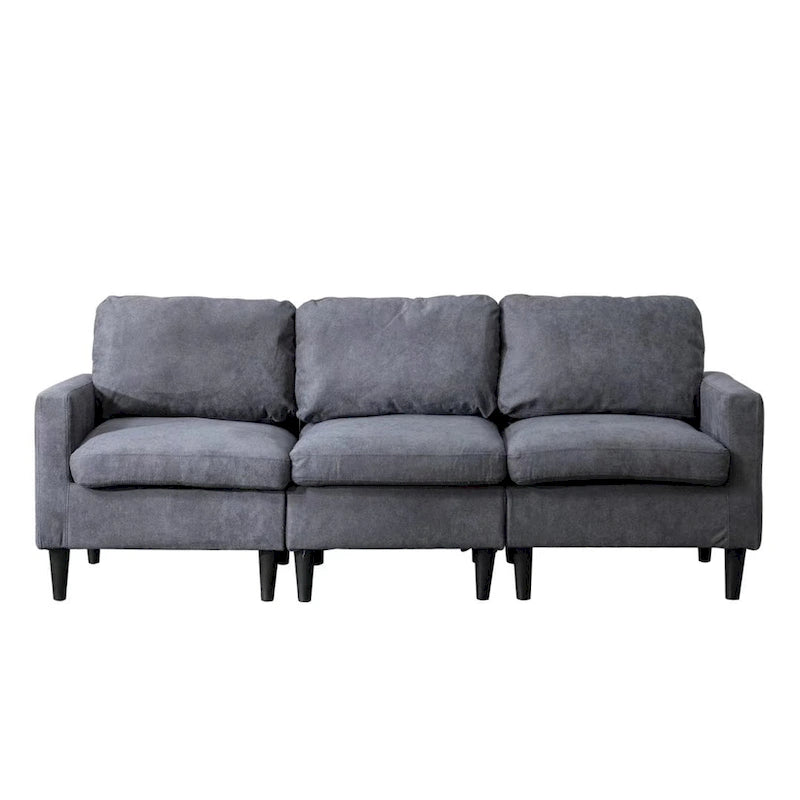 Canapé d'angle modulable à faire soi-même avec pouf