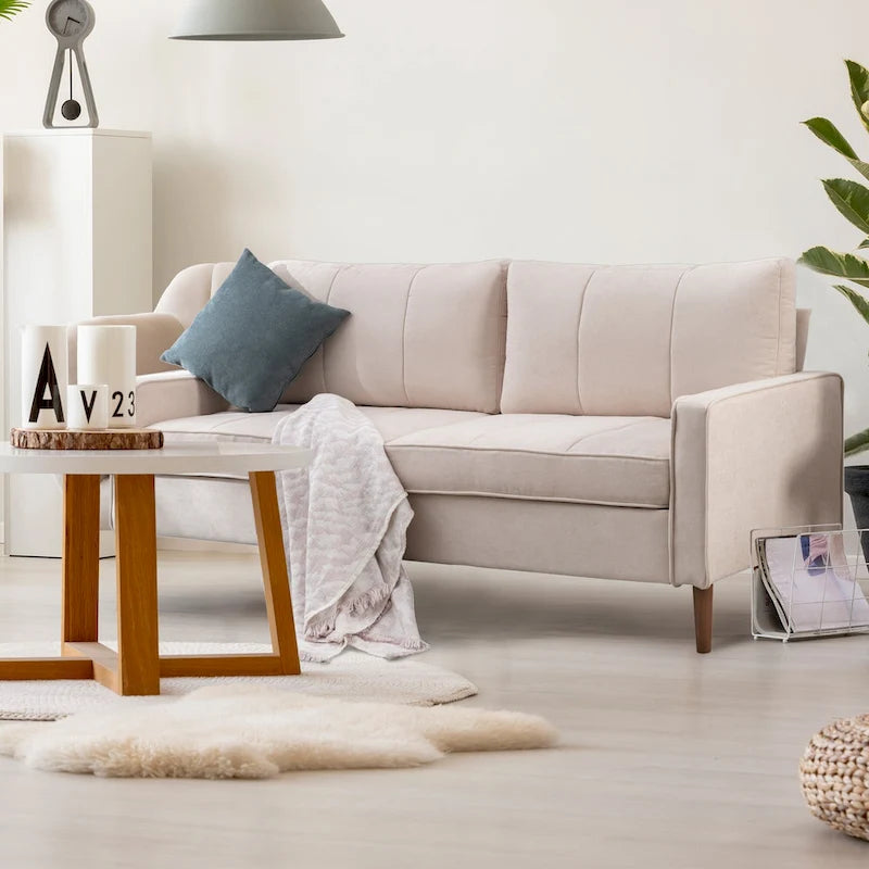 Canapé d'angle modulable à faire soi-même avec pouf