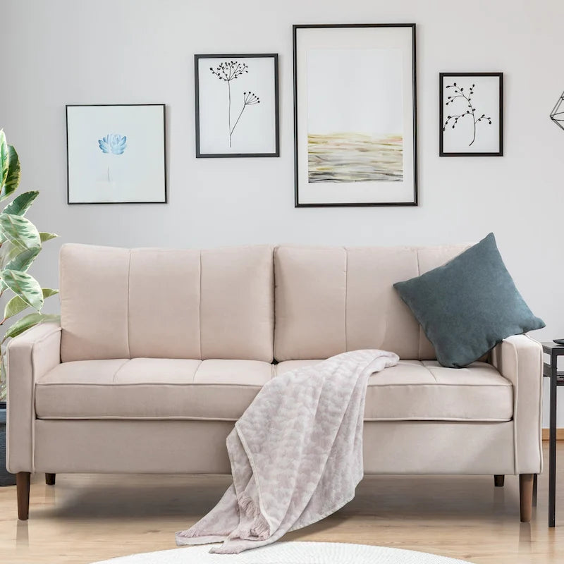 Canapé d'angle modulable à faire soi-même avec pouf