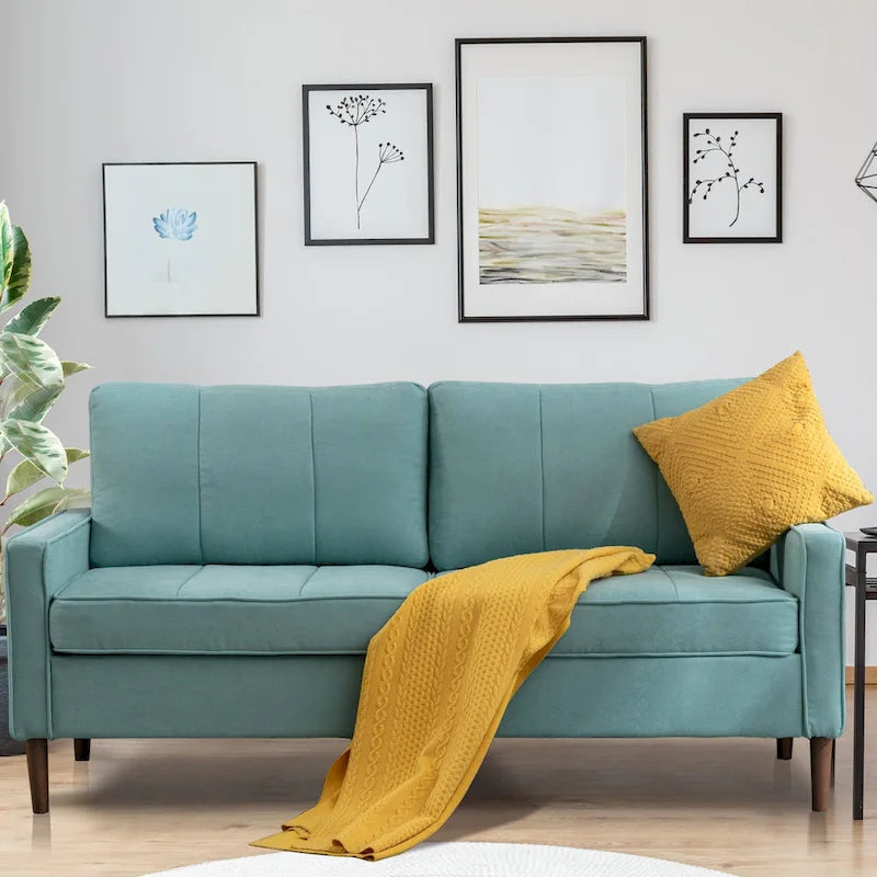 Canapé d'angle modulable à faire soi-même avec pouf