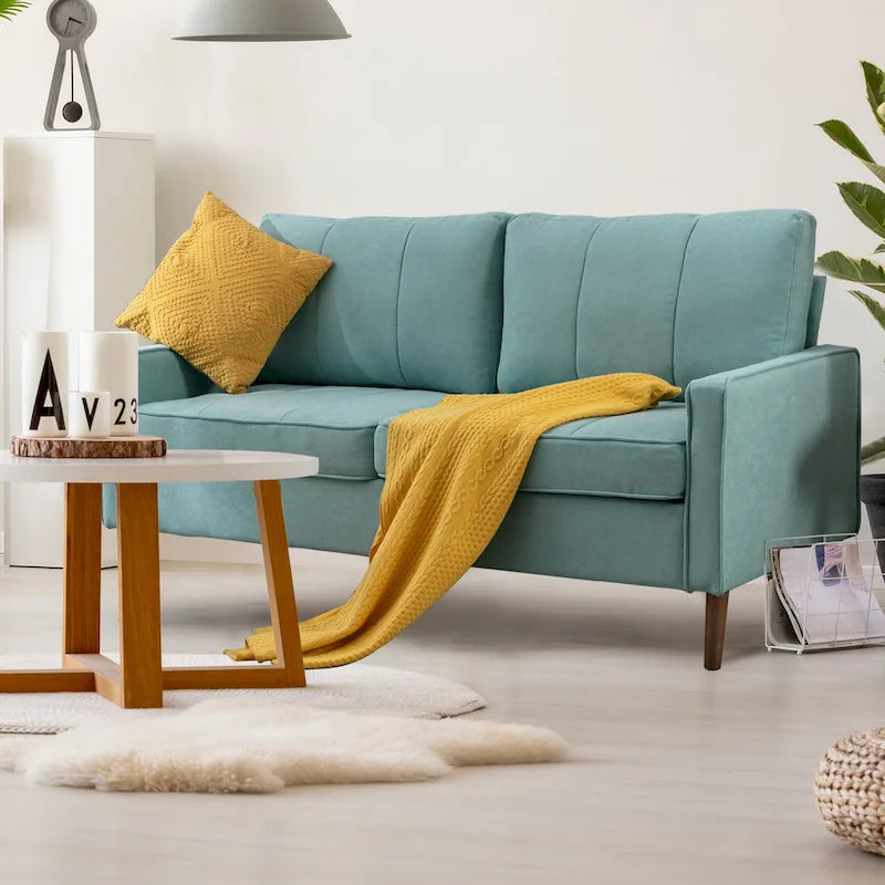 Canapé d'angle modulable à faire soi-même avec pouf