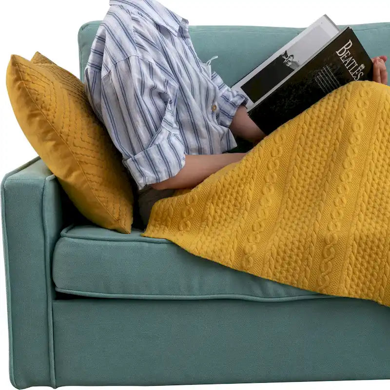 Canapé d'angle modulable à faire soi-même avec pouf