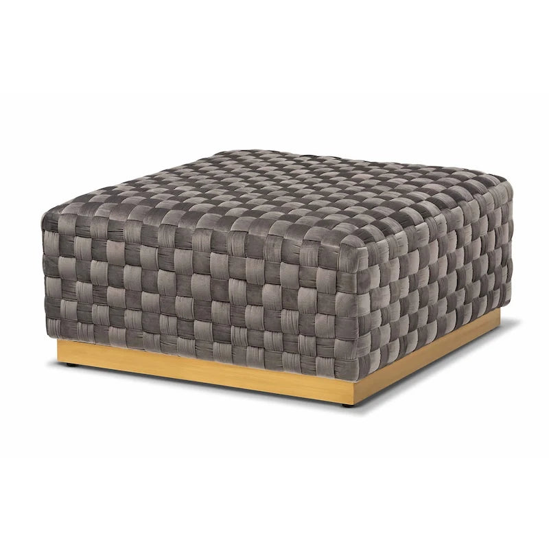 Pouf de cocktail carré Noah Luxe et Glam